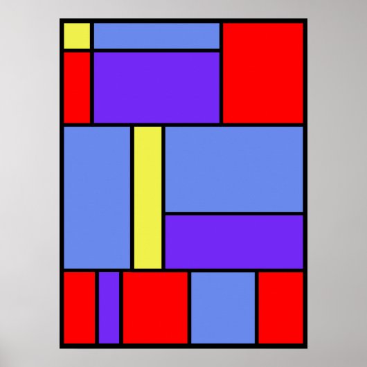 Mondrian Nr. 482 Poster (Vorne)