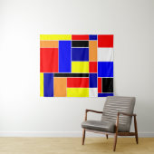 Mondrian Nr. 48 Medium Wandteppich (Beispiel (Horizontal))