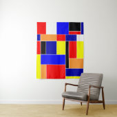 Mondrian Nr. 48 Medium Wandteppich (Beispiel)