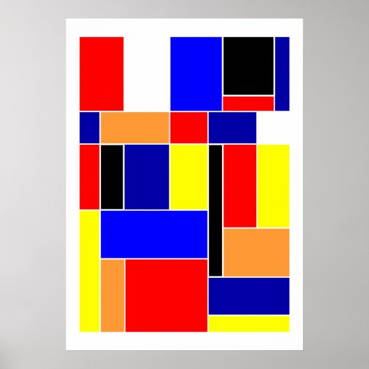 Mondrian Nr. 48 Poster (Vorne)