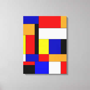 Mondrian Nr. 9 Leinwanddruck
