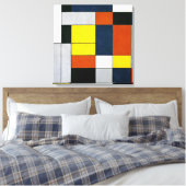 Mondrian - Nr. VI, Zusammensetzung Nr. II Leinwanddruck (Insitu (Schlafzimmer))