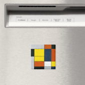 Mondrian - Nr. VI, Zusammensetzung Nr. II Magnet (In Situ (Geschirrspüler))