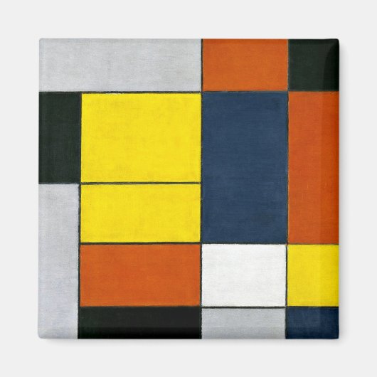 Mondrian - Nr. VI, Zusammensetzung Nr. II Magnet (Vorne)