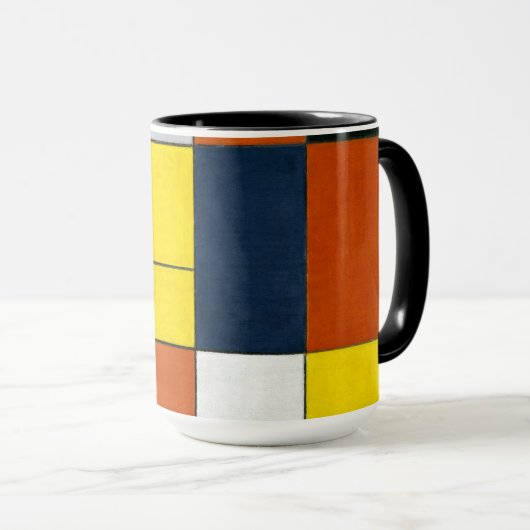 Mondrian - Nr. VI, Zusammensetzung Nr. II, Tasse (VorderseiteRechts)