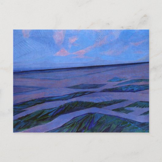 Mondrian painting, Dünenlandschaft Postkarte (Vorderseite)