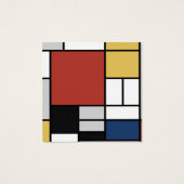 Mondrian Painting Red Flugzeug Yellow Black Gray B (Rückseite)