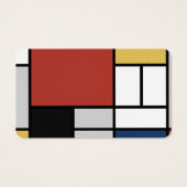 Mondrian Painting Red Flugzeug Yellow Black Gray B (Rückseite)