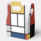 Mondrian Painting Red Flugzeug Yellow Black Gray B Geschenkschachtel (Geöffnet)