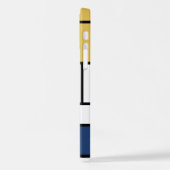 Mondrian Painting Red Flugzeug Yellow Black Gray B iPhone Hülle (Linke Seite)