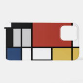 Mondrian Painting Red Flugzeug Yellow Black Gray B iPhone Hülle (Rückseite (Horizontal))