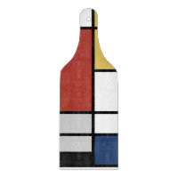 Mondrian Painting Red Flugzeug Yellow Black Gray B