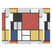 Mondrian Painting Red Flugzeug Yellow Black Gray B Tischdecke (Vorderseite (Horizontal))