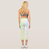 Mondrian Pastel 3 Capri Leggings (Rückseite)
