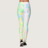 Mondrian Pastel 3 Leggings (Rückseite)