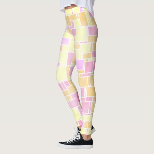 Mondrian Pastel 4 Leggings (Links)