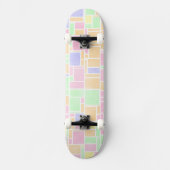 Mondrian Pastel Skateboard (Vorderseite)