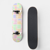 Mondrian Pastel Skateboard (Vorne)