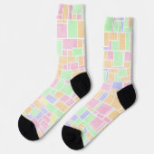 Mondrian Pastel Socks Socken (Linkes Detail)
