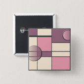 Mondrian & Pastell Button (Vorne & Hinten)