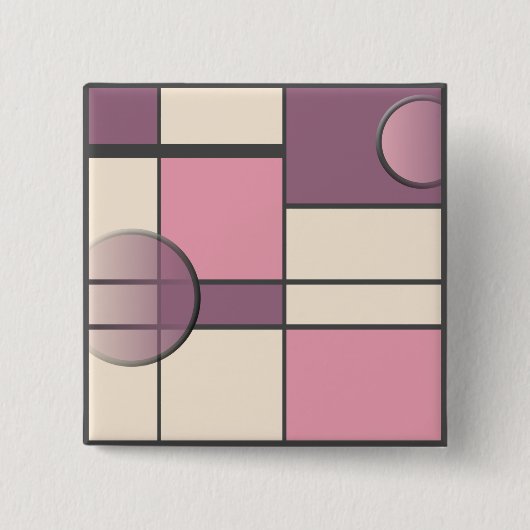 Mondrian & Pastell Button (Vorderseite)