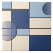 Mondrian & Pastell Fliese (Vorderseite)