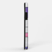 Mondrian Pink Lila White Print Case-Mate iPhone Hülle (Hinten/Rechts)