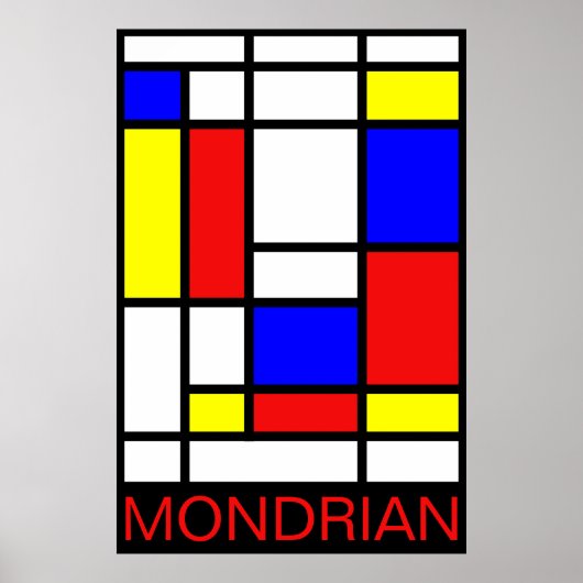 Mondrian Poster (Vorne)