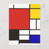 Mondrian Postkarte (Vorderseite)
