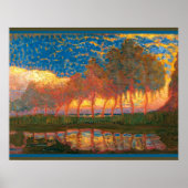 Mondrian - Reihe von elf Poplars Poster (Vorne)