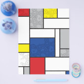 Mondrian Retro Circles Minimalistisch De Stijl Mod Flyer (Einzeln)