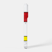 Mondrian Retro Circles Minimalistisch De Stijl Mod iPhone Hülle (Rechte Seite)