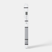 Mondrian Retro Circles Minimalistisch De Stijl Mod iPhone Hülle (Linke Seite)