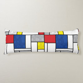 Mondrian Retro Circles Minimalistisch De Stijl Mod Seitenschläferkissen