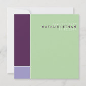 Mondrian Retro Mod Art Save the Date farbenfroh (Vorderseite)