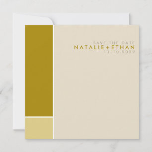 Mondrian Retro Mod-Kunst bunt Save the Date