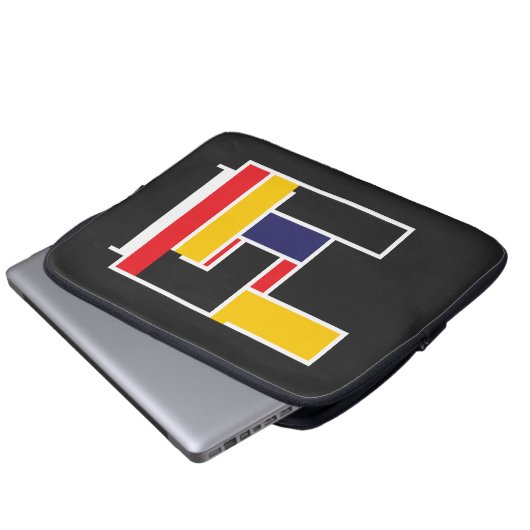 Mondrian Rock Hand Laptopschutzhülle (Vorne Knopf)