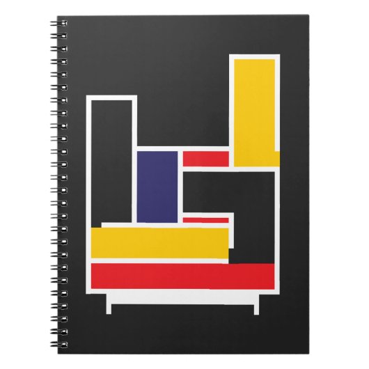 Mondrian Rock Hand Notizblock (Vorderseite)