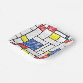 Mondrian Scribbles Minimalist De Stijl Modern Art Pappteller (Gewinkelt)