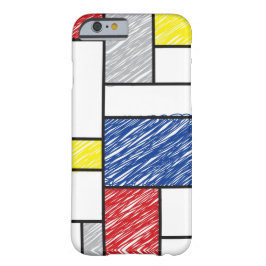 Mondrian Scribbles Minimalist Stijl Modern Art