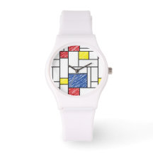 Mondrian Scribbles Minimalist Stijl Modern Art