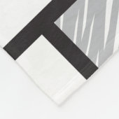 Mondrian Scribbles Minimalist Stijl Modern Art Fleecedecke (Ecke)