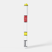 Mondrian Scribbles Minimalist Stijl Modern Art iPhone 15 Hülle (Rechte Seite)