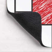 Mondrian Scribbles Minimalist Stijl Modern Art Mousepad (Ecke)