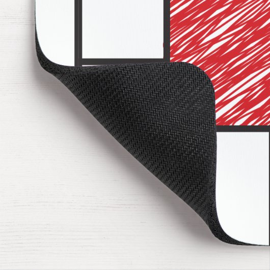Mondrian Scribbles Minimalist Stijl Modern Art Mousepad (Ecke)