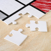 Mondrian Scribbles Minimalist Stijl Modern Art Puzzle (Seite)