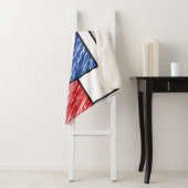 Mondrian Scribbles Minimalist Stijl Modern Art Sherpadecke (Beispiel)