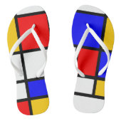 Mondrian-Stil Badesandalen (Fußbett)