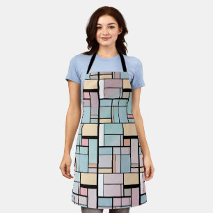 Mondrian-Stil-Kunst - Mondrian-Pastellfarben Schürze