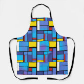 Mondrian-Stil-Kunst, Mondrian-Wellenfarben Schürze (Vorderseite)